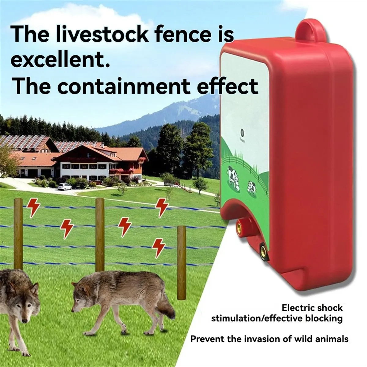 Promotion Electric Fence Charger for Containing Livestock and Preventing Wild Animals Intruding Electronic Fence Host EU Plug