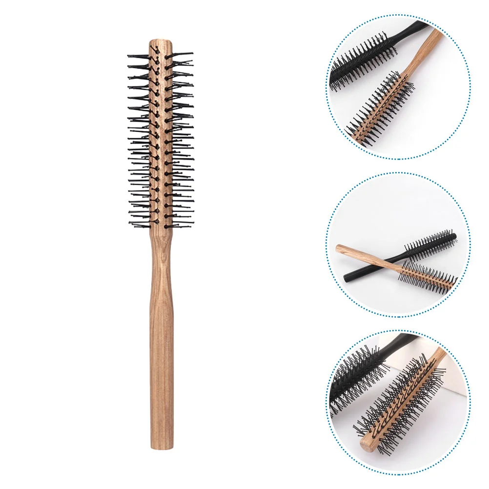 

2/1pc Round Hair Brush Blow Drying Hairbrush Household Blow Combss Hairbrush Small Round Brush Wooden Roller