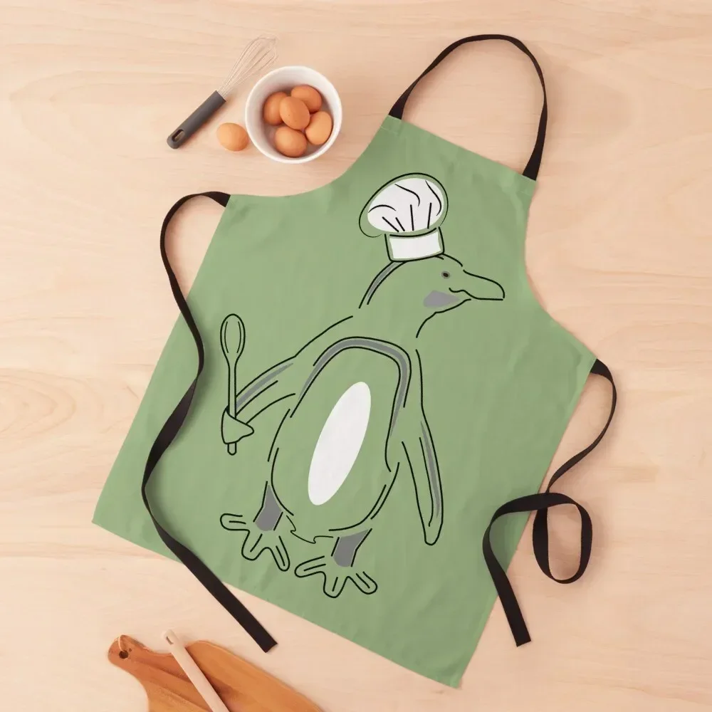 

Chef Penguin Apron for kitchen useful women's work Apron