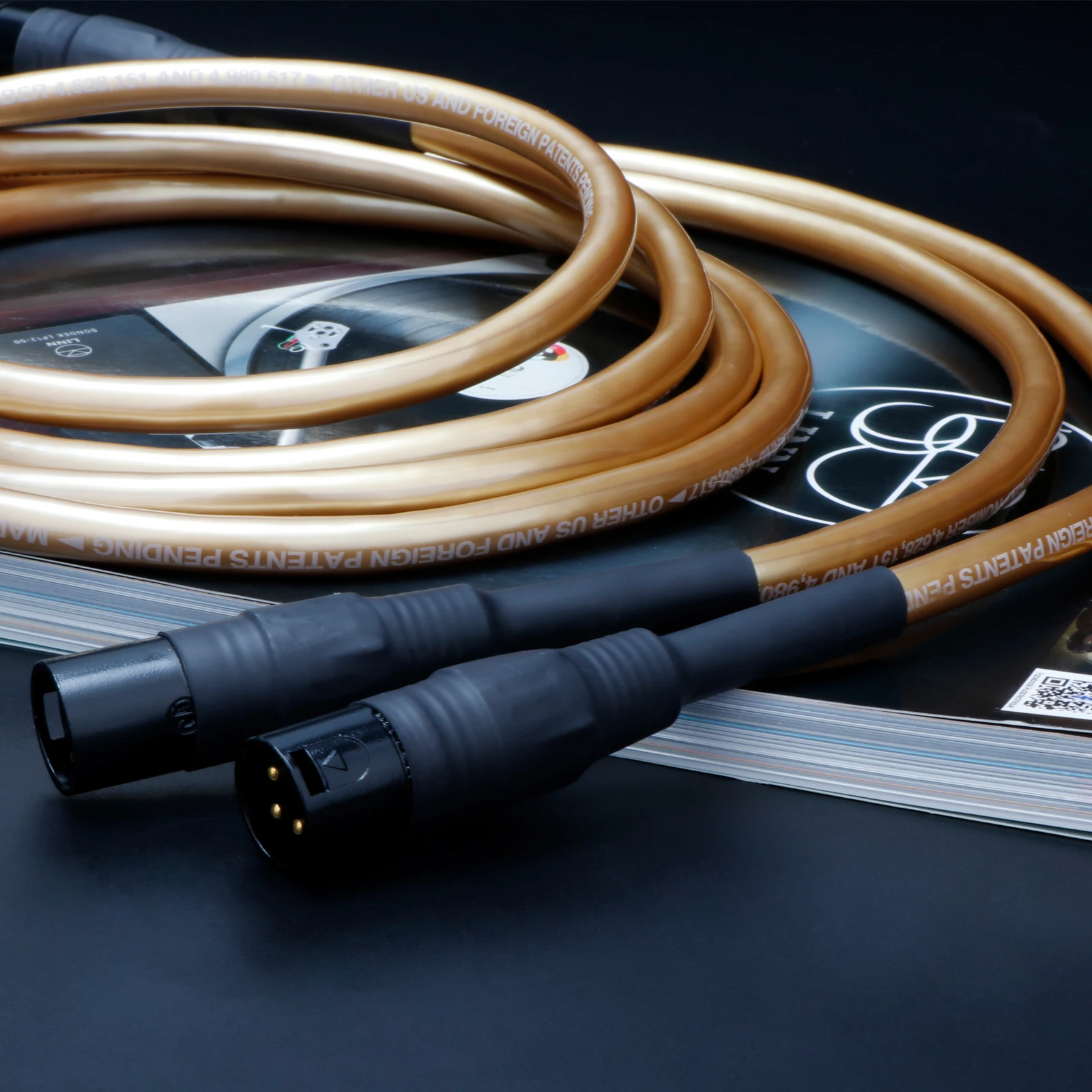 Paar HiFi XLR Symmetrisches Kabel OCC Versilbertes XLR-Verbindungskabel mit rhodiumbeschichtetem Stecker. – Detail 2