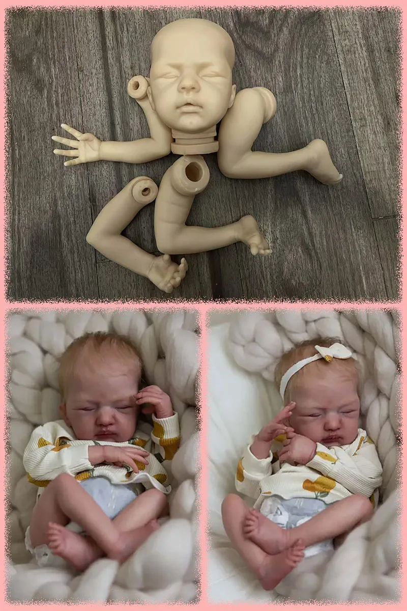 

Комплект куклы реборн Sila 18 дюймов, незавершенный, неокрашенный, ручной работы, свежий цвет, пустые детали куклы «сделай сам» с тканевым телом, коллекционная художественная кукла