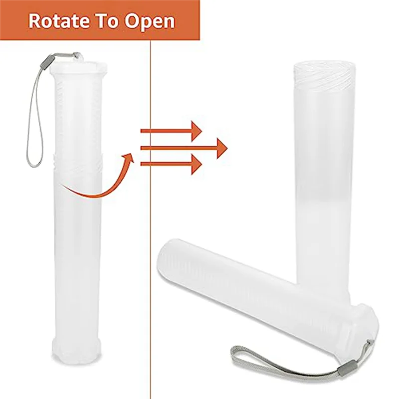 Paquete de 4 estuches de plástico extensibles para pinceles de pintura, tubo de soporte para pinceles de pintura largo transparente, contenedor de lápices de almacenamiento