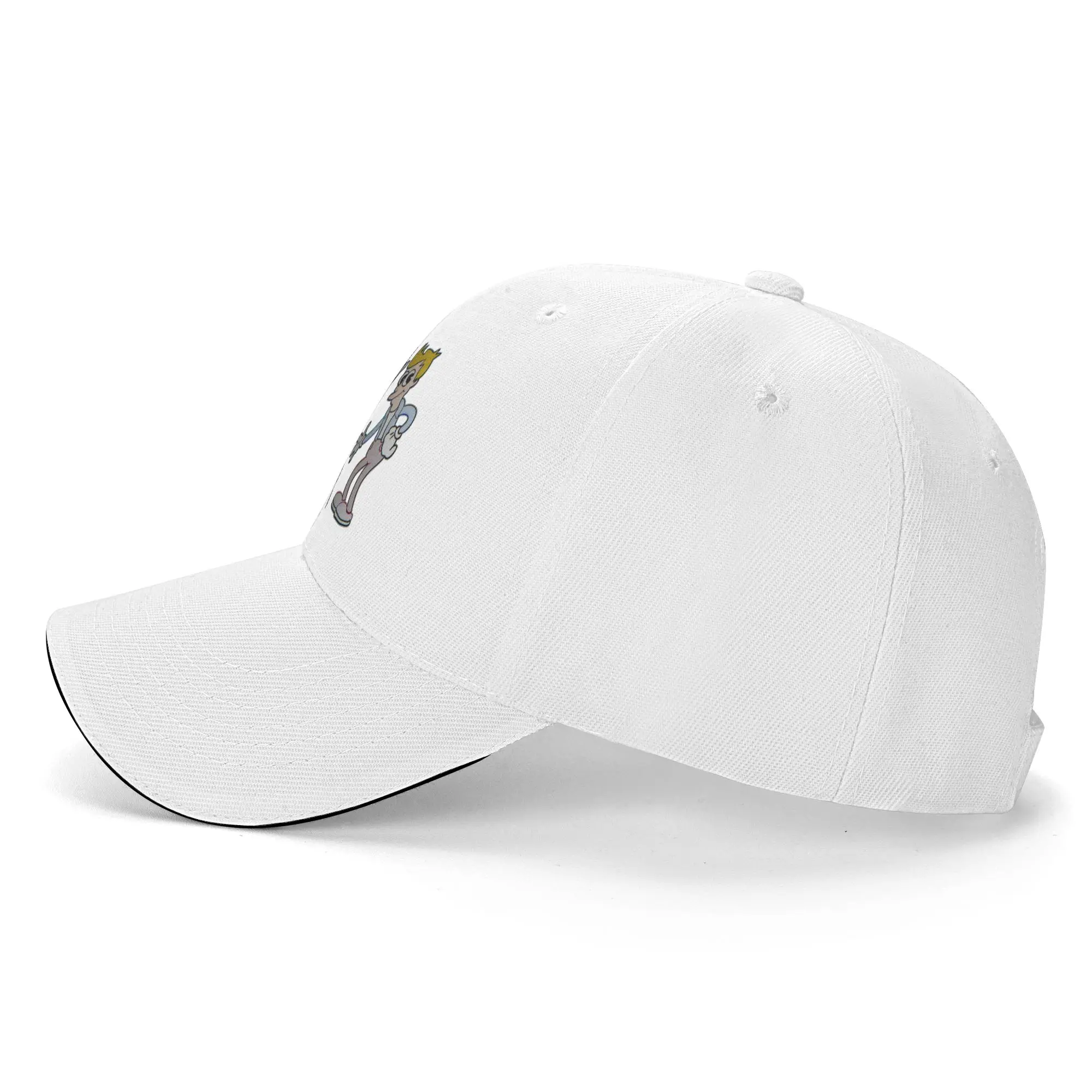 Unisex Bender and Fry Sandwich Hats  , Hip-Hop Baseball Cap Polyester Futuramas Sun Caps Adjustable Golf Hats Summer