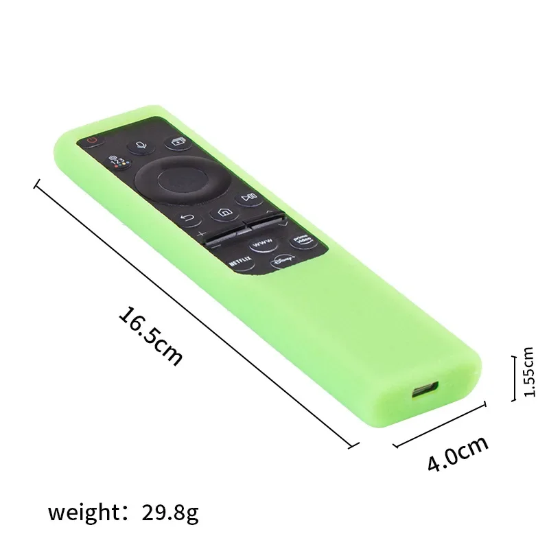 1PC Creative Luminous All Cover Silicone Remote Control Sleeve for Samsung Solar Remote Control Dustproof Soft Shell At Night