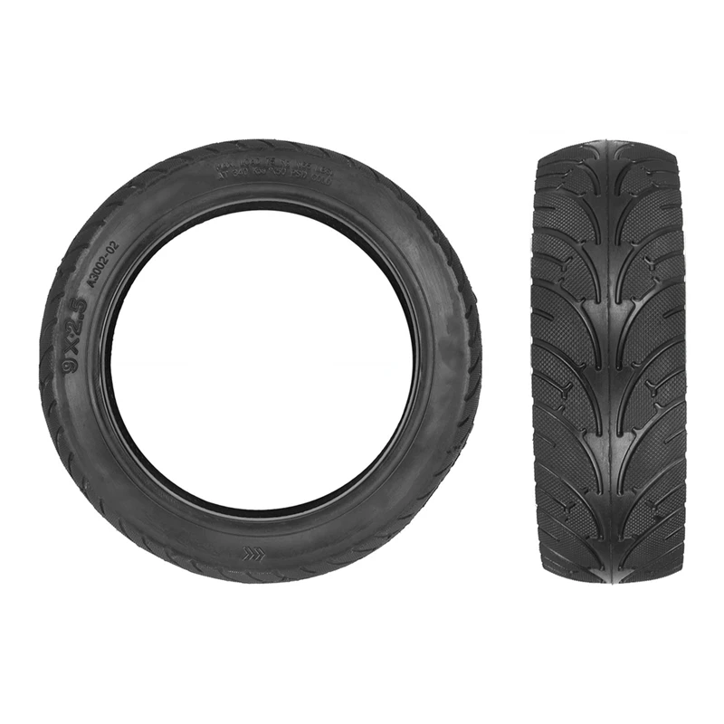 9X2.5 Tire Electric Scooter 9 Inch Thick Wear-Resistant Inflatable Tire Replacement Rubber Tire