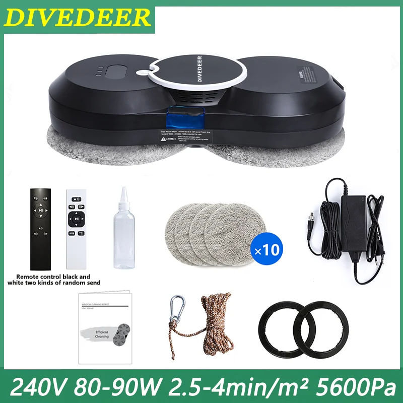

DIVEDEER Очиститель окон Интеллектуальный водоструйный очиститель Бесщеточный двигатель Очиститель стекол Водоструйный очиститель окон