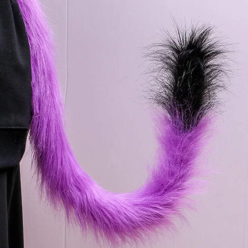 Orecchie di pelliccia di volpe di gatto Fermaglio per capelli Coda lunga Copricapo Regalo di compleanno Costume cosplay anime Halloween Natale