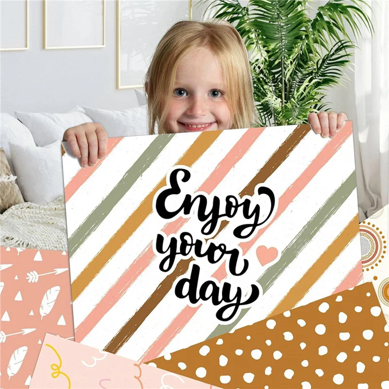 스크랩북 종이 패드 - 12인치 X 12인치 귀여운 패턴 카드지, 48장 스크랩북 종이, 카드 제작 공예 종이 팩