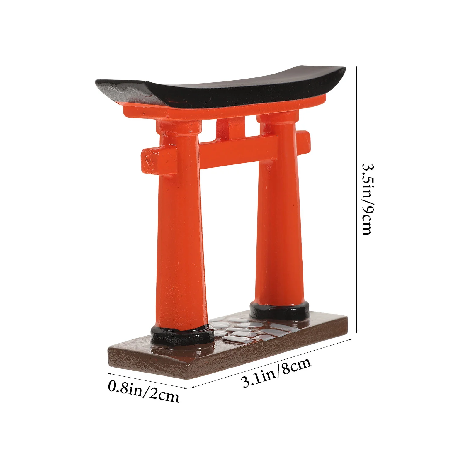 Figurine Japanese Torii Gate Artificial Outdoor Plants Aquarium Decors Model Garden Miniatures Birthday Decoration for Girl