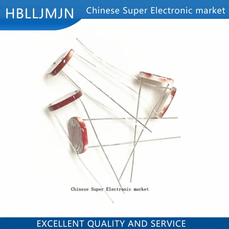 5PCS - 10PCS -20PCS GL12528 12528  12516 12537 12539 12549 Light Sensitive Resistor 12mm Photoresistor Resistor LDR Dependent