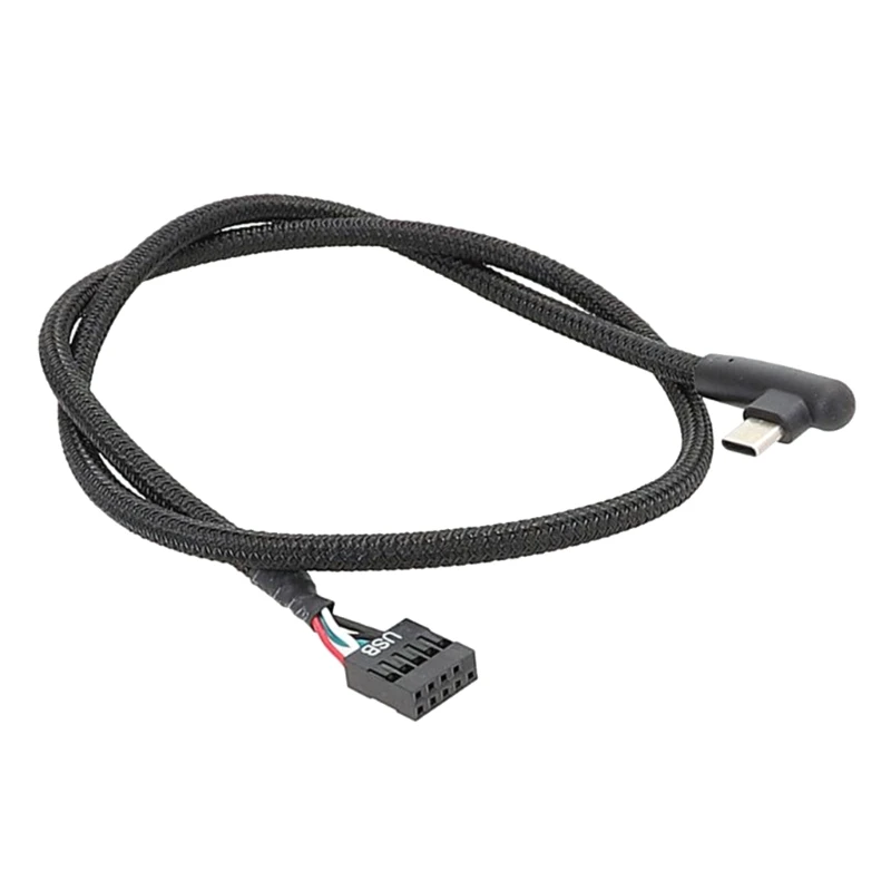 Adaptador USB de alta velocidad 20CB de 9 pines a tipo C blindado para una línea de malla de transmisión confiable para placa de