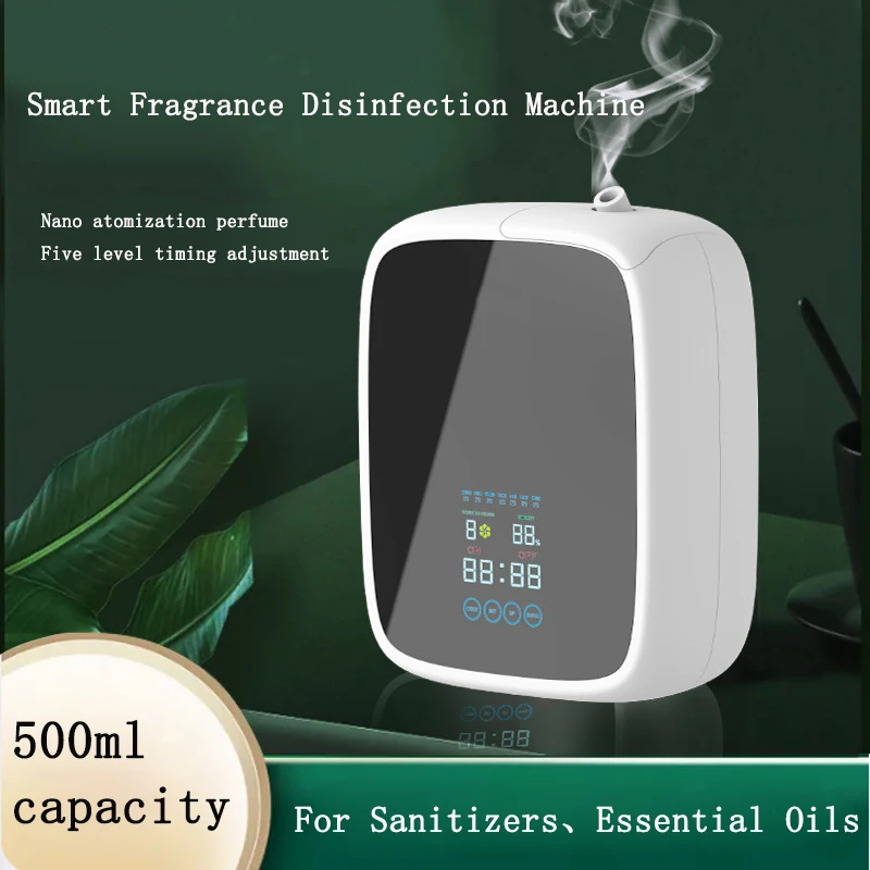 500ml Professional Aroma Diffuser Hotel Air Freshener Wll-mounted Commercial Essential Oil Diffuser Waterless Scent Machine