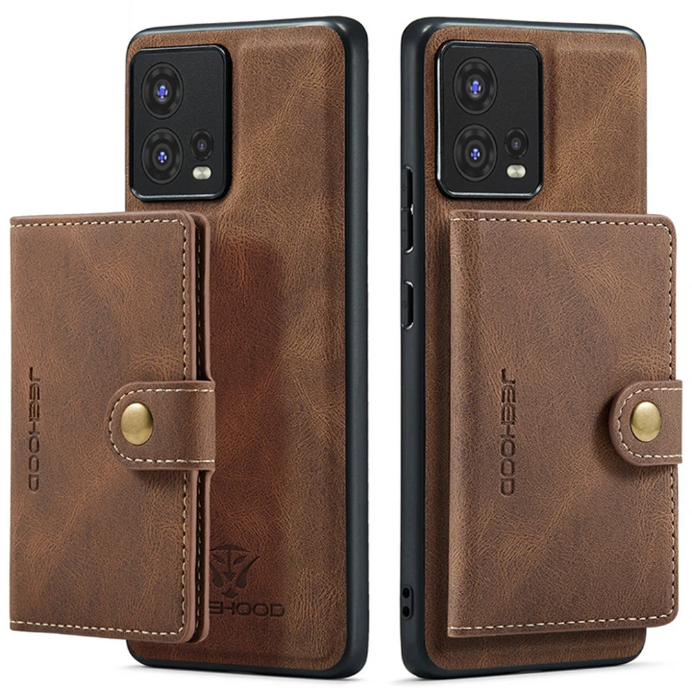 

For Motorola Edge 30 Fusion 5G Luxury 2IN1 Detachable Leather Wallet Case Moto X30 S30 Pro Case Edge 30 Ultra Back Panel Cover