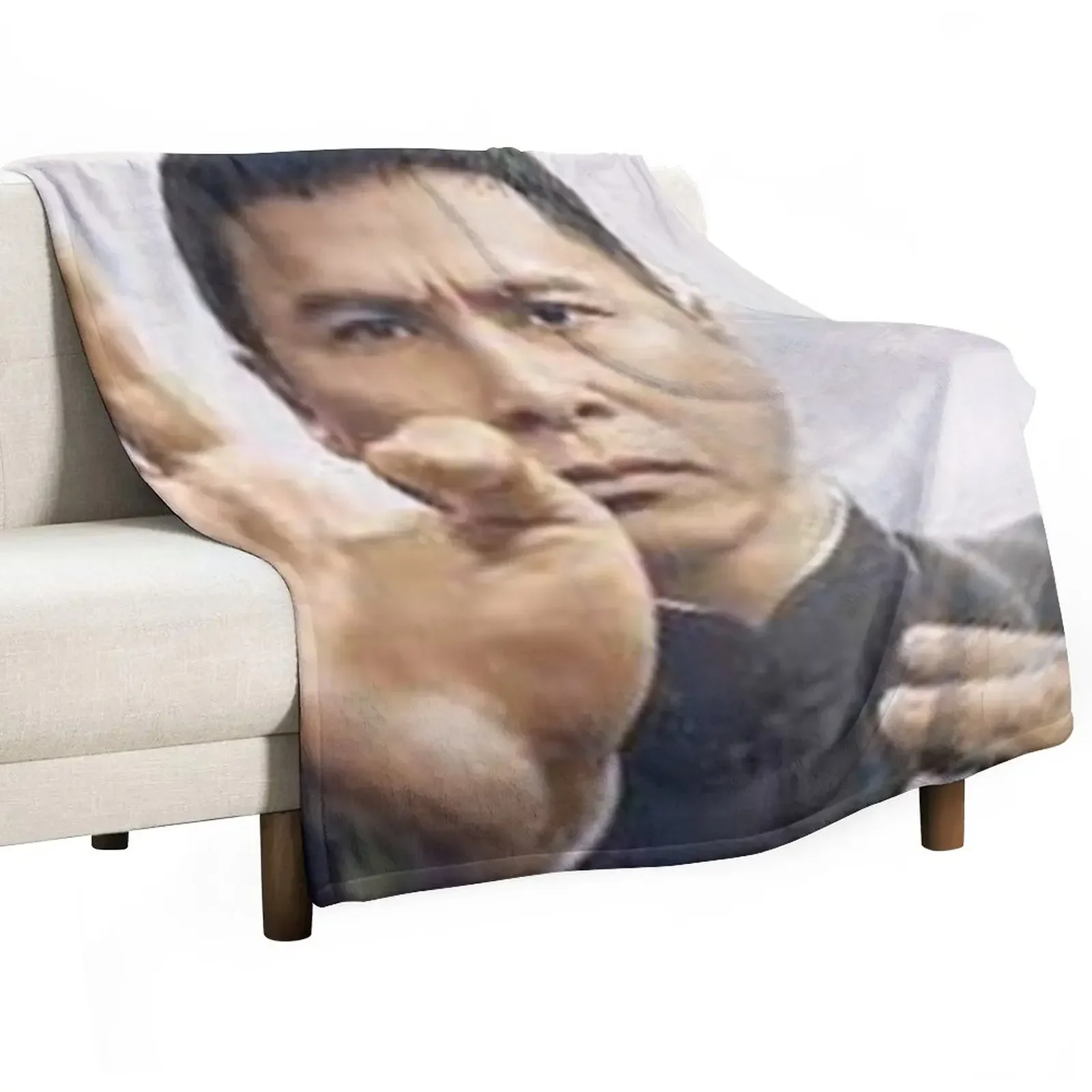 

donnie yen Throw Blanket Luxury St Plaid on the sofa Blankets