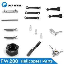 FLY WING FW200 RC Helicopter Spare Parts Main Gear Rotor Housing Control Arm Set Shaft Feathering Shaft