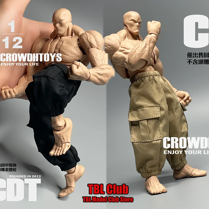 

Мужская одежда в масштабе 1/12, хаки/черные минимальные брюки-карго для 6-дюймовой фигурки солдата-римски, сильный мускулистый тип тела