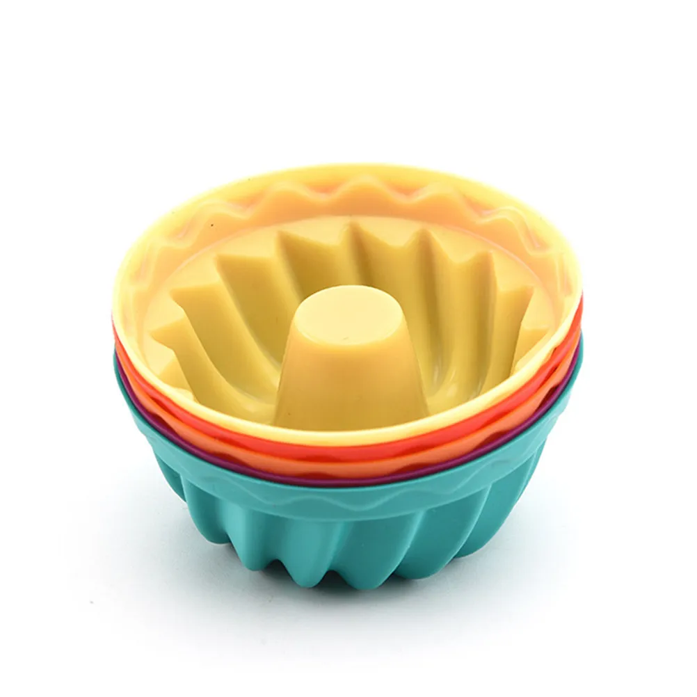 

16pcs Silicone Muffin Cup Mold 7.3X7.3X3.5Cm Non-Stick Baking Chocolate Fondant Jelly Cake Creative Mold Kitchen Tool