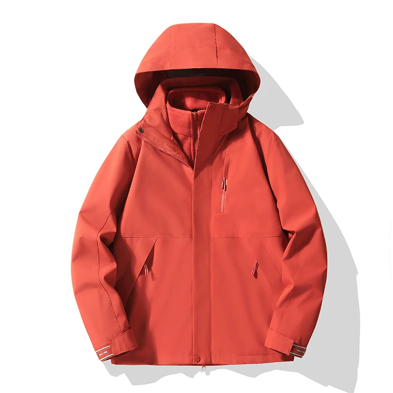 2025 للجنسين الرياضة في الهواء الطلق 3 في 1 سترة الخريف الشتاء الصوف الدافئة الداخلية بطانة معطف الرجال/النساء السفر التنزه الترفيه ملابس خارجية