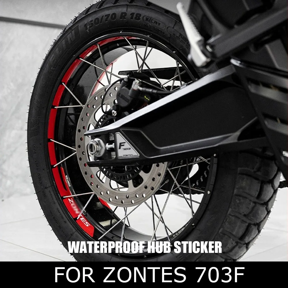 

New For Zontes 703F 703 F F703 F 703 2024-2025 Reflective Motorcycle Wheel Stickers Rim Stripes Hub Decal Tape Waterproof