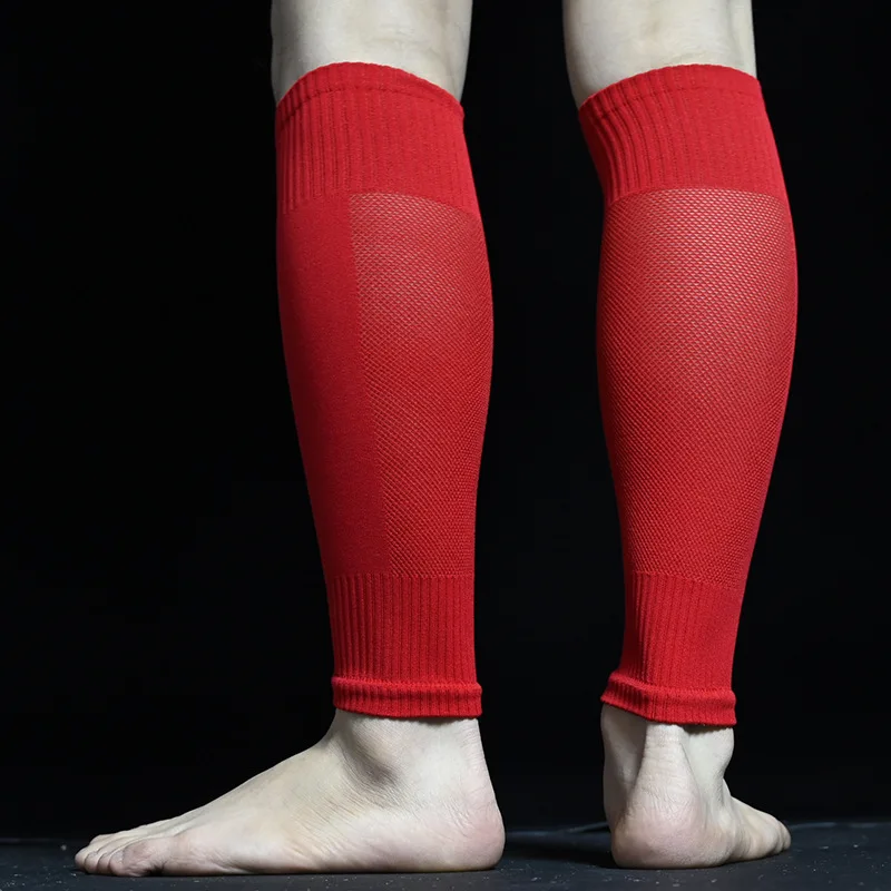 Neue Fußballsocken Schienbeinschoner Beinschutz Herren Damen Sportärmel Laufenärmel