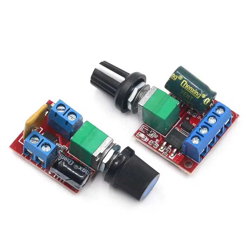 1pc Mini DC Motor PWM Speed Controller DC 5V-35V 5A Speed Adjustable Switch Module 6V 12V 24V Variable Voltage Regulator