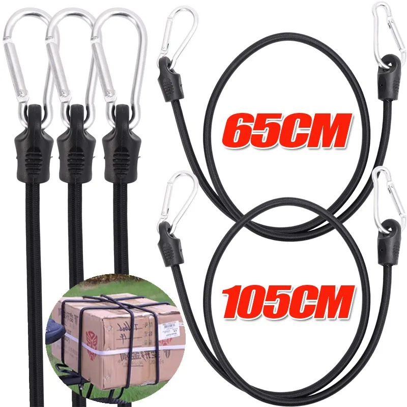 

Motorcycle Multifunctional Tie Rope Luggage Helmet Bundle Bag with Hook Car Luggage Rack with Storage Accessories 65/105cm