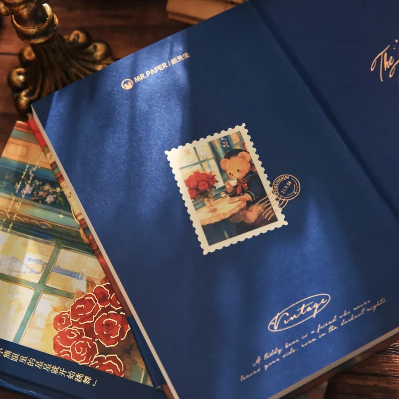 224 ورقة/كتاب الدب الصغير سلسلة منزل رومانسي لطيف دفتر الطالب مخطط كتيب مدرسة مكتب لوازم مكتبية #6