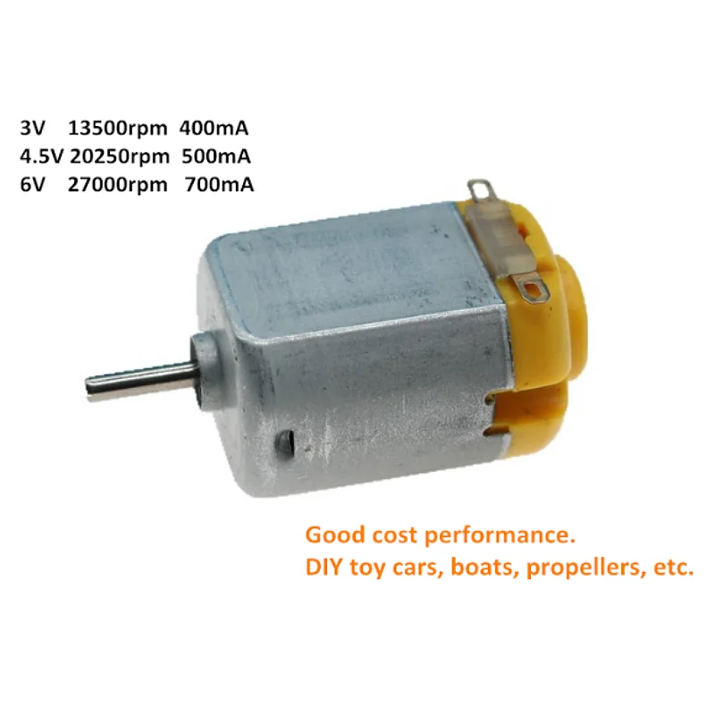 

10X (good performance) 130 DC Motor,DIY Remote Control Car/ship,Toys Model Science Diy Motor 3V 6V