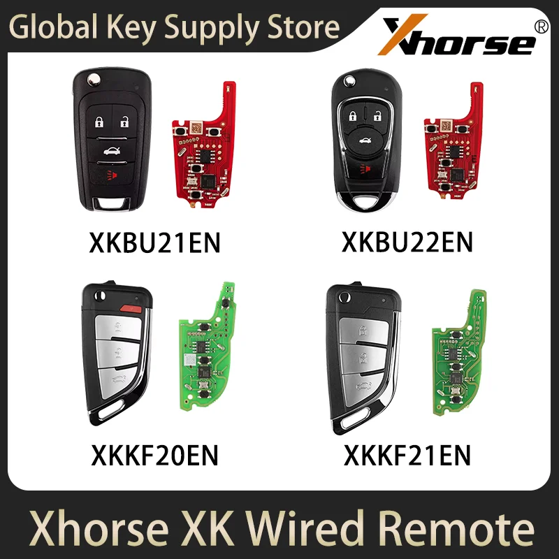 

Xhorse 2nd Generation Wired Remote Key XKBU21EN XKBU22EN XKKF20EN XKKF21EN