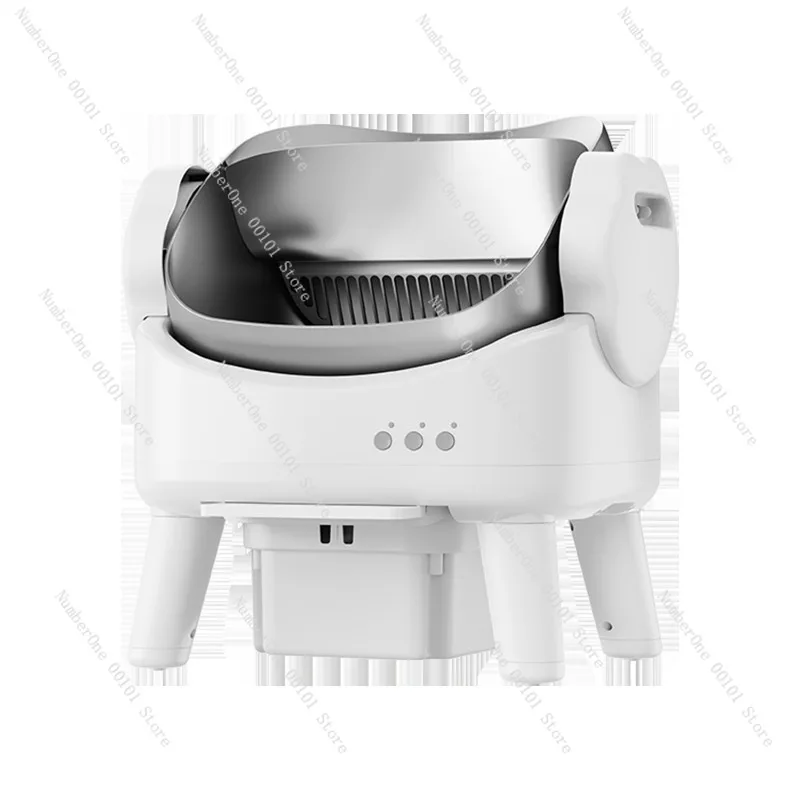 Stainless Steel Smart Automatic Cat Litter Box Extra Large Open Top Self Cleaning Cat Toilet Odor Control Spacious Pet Sandbox