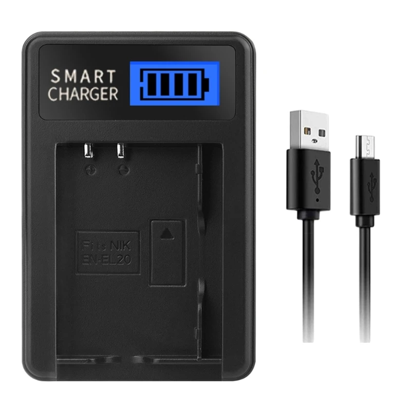 EN-EL20 LCD USB Sạc cho 1 AW1 J1 J2 J3 J4 PM006 Đế Sạc Máy Ảnh