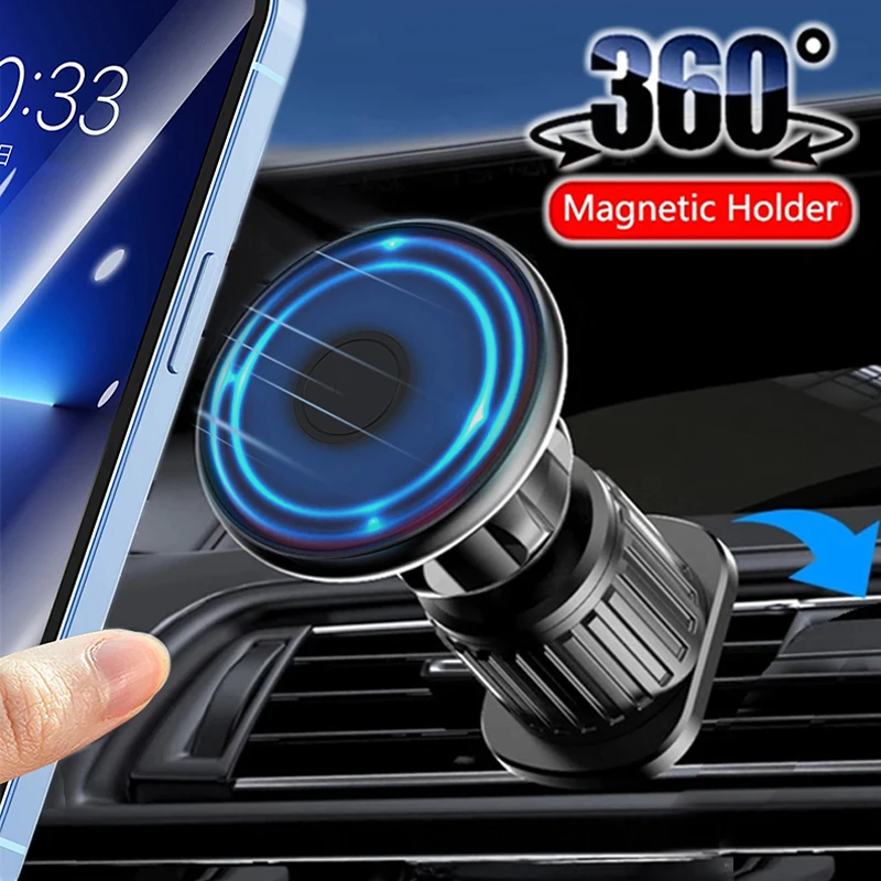 Universal Auto Telefon Halter 360 Grad Rotation Magnetische Air Vent Magnet Auto Smartphone Halter Auto Handy Unterstützung Berg