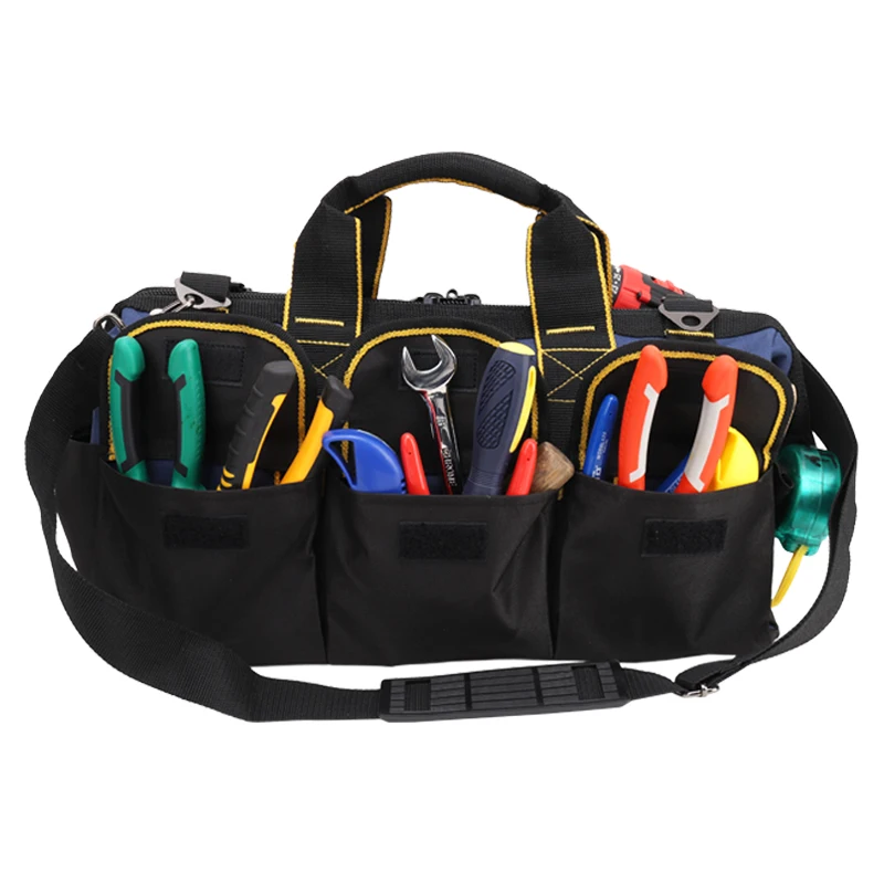 Multifunctional Tools Hand Bag Electrician Bag Carpentry Repair Toolkit Organizers Waterproof Tool Storage Bag Instrument Case
