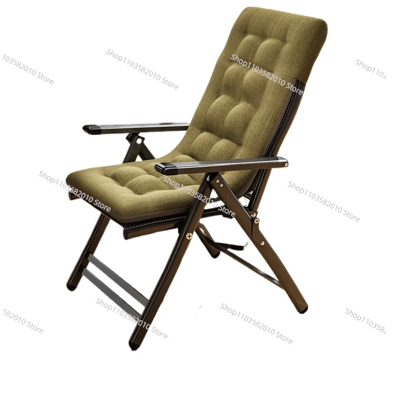 Folding Recliner Chair for Office Lunch Break, Transparent Arm Nap Reclining Backrest Dormitory Office Couch