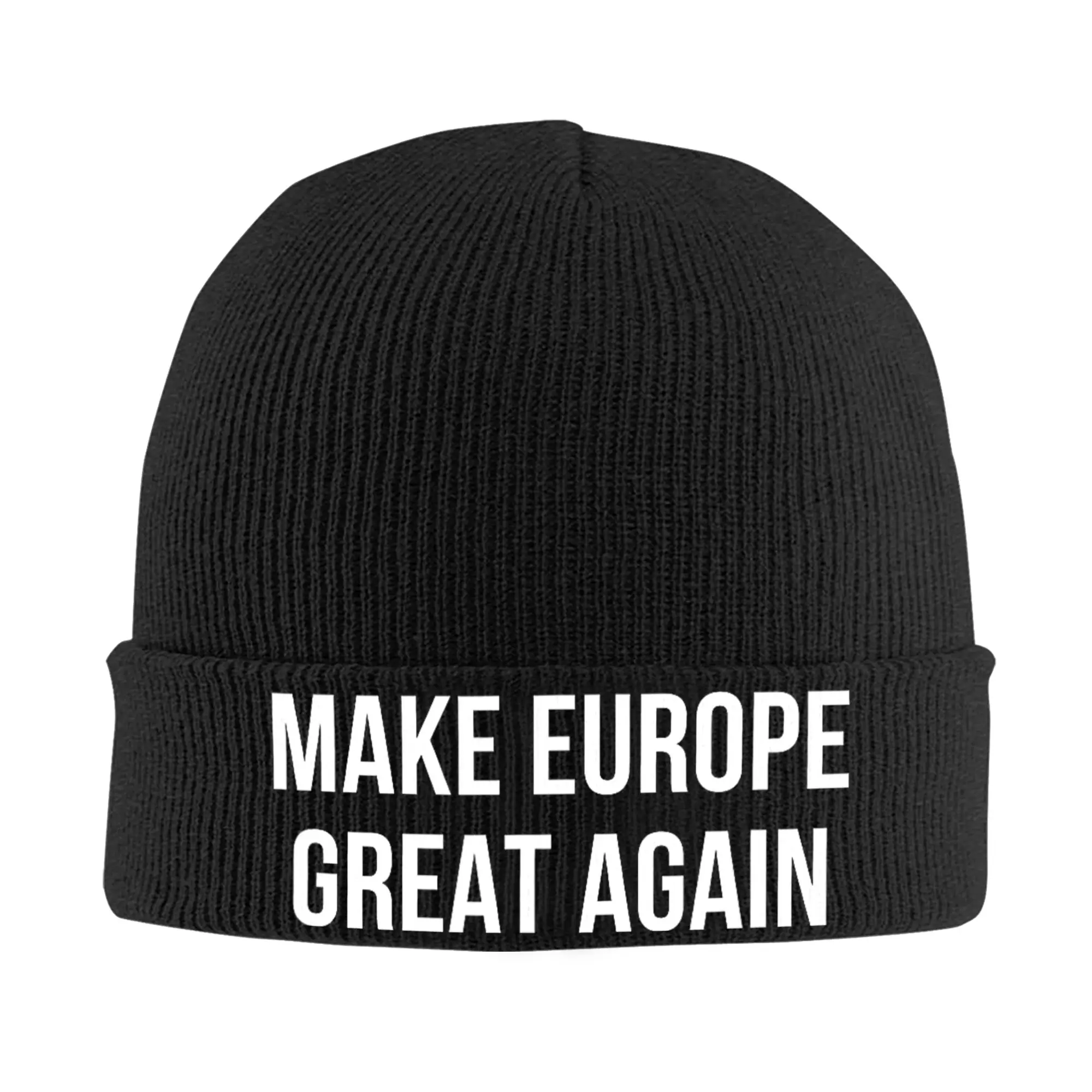 Make Europe Great Again  Knitted Hat for Women Men Beanies Autumn Winter Hat  Warm Caps