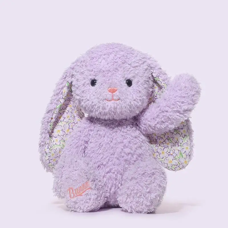 Bunny Stuffed Animal Plush Toys Dopamine Cute Rabbit Stuffed Animal Multi-Colored Cartoon Throw Pillow Home Decor For Bed & Sofa