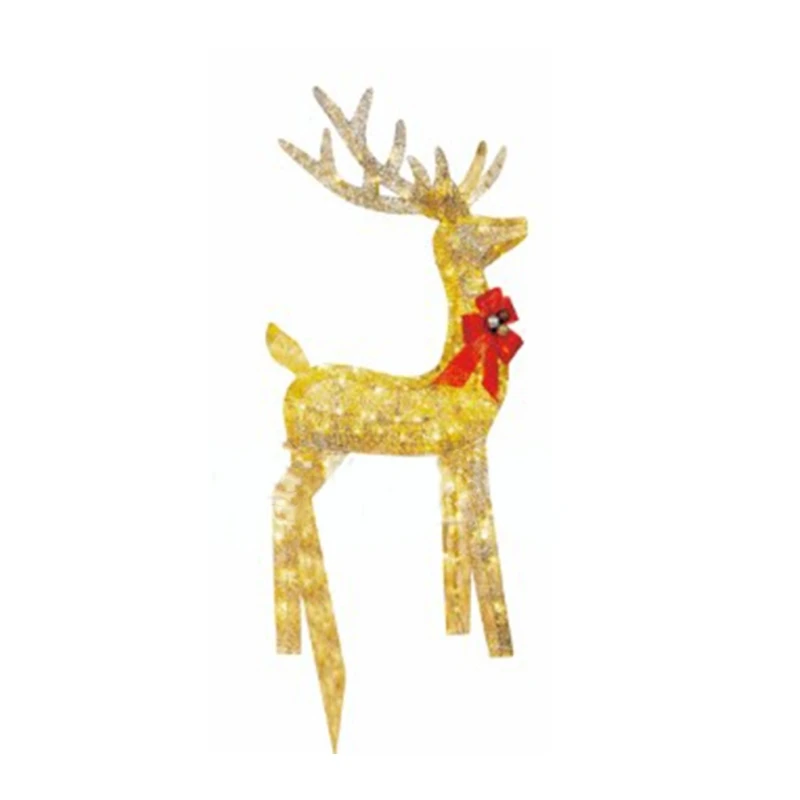 

Festive Acrylic Glowing Reindeer and Sled Christmas Decoration Transform Your Garden into a Festive Retreat