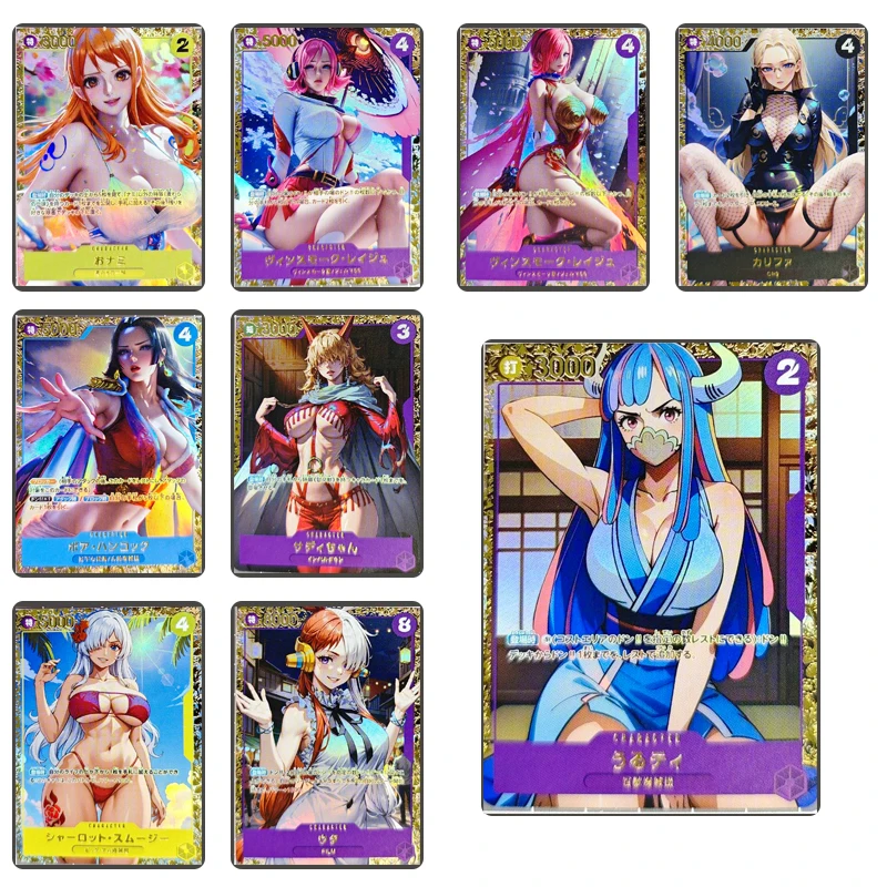 

One Piece Diy Opcg Homemade Card Anime Characters Boa Hancock Nico Robin Kozuki Hiyori Collection Card Christmas Birthday Gift