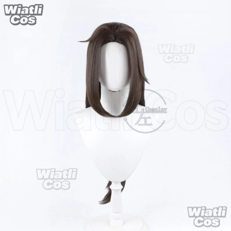 Avatar: Seven Havens Jay Cosplay Wig Brown Long‑Hair Slick‑back Ponytail Heat‑Resistant Fiber Wig Net Unisex Christmas Halloween view 2