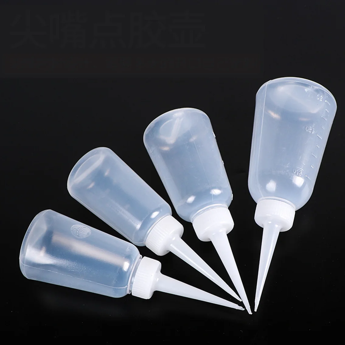 1-10PCS Thickened Plastic Glue Bottle Set 100ml 150ml 250ml 300ml 500ml Point Tip Oil Dispenser for DIY/Lubricant /Adhesive