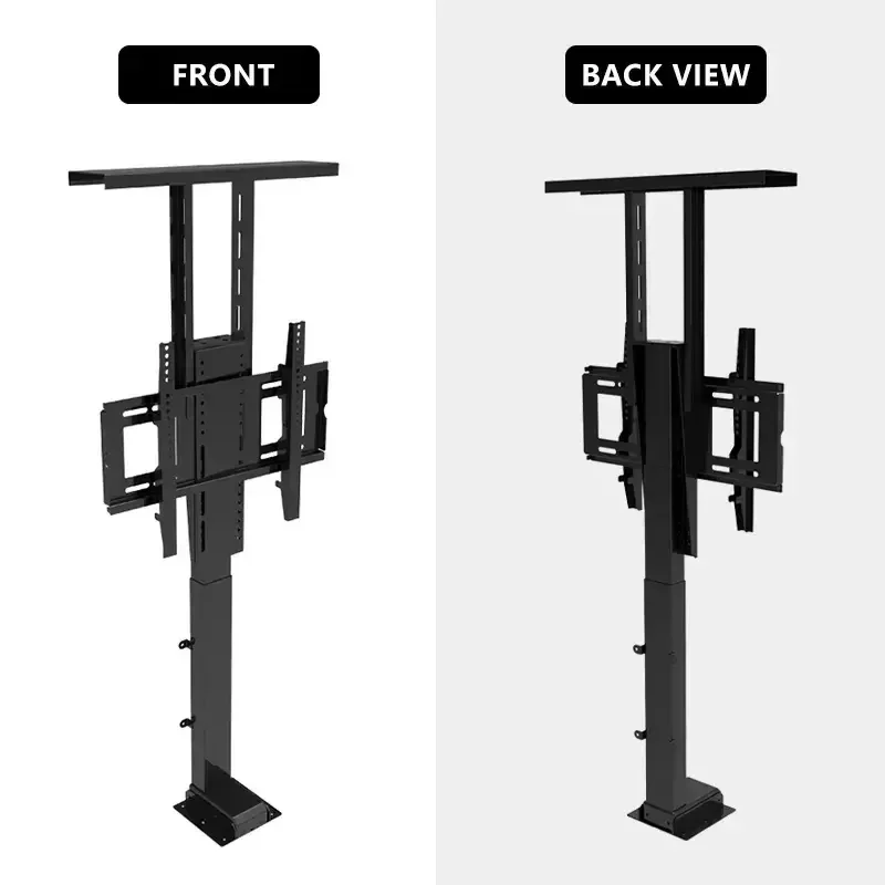 32-70 Inch Electric TV Cabinet Lifter TV Lift Stand with Automatic Height Adjustment lcd lift motorized tv lift cart