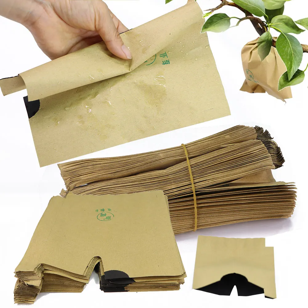 Bolsas de protección de uvas para huerto, pulpa de frutas y verduras, bolsa de papel contra insectos, Control de plagas impermeable, herramientas de jardín de aves