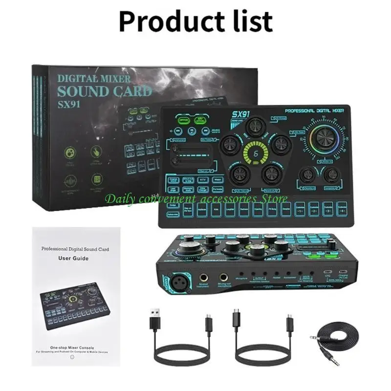 97QB USB-Hörgerät mit Geräuschunterdrückung für klares Live-Streaming auf Computern mit einfachen Setups für eine schnelle