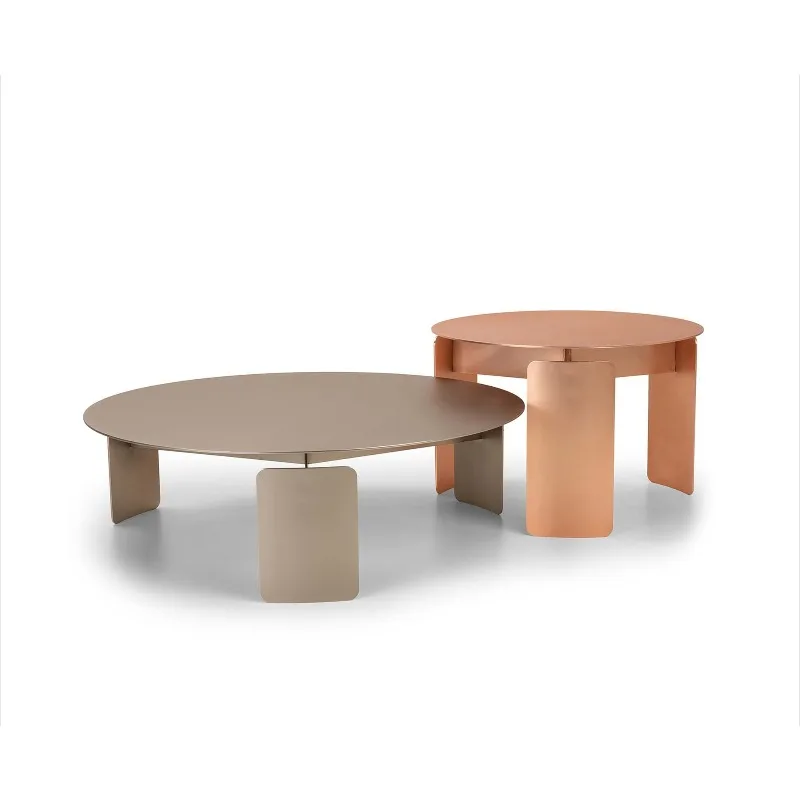 

Modern retro personality creative propeller combination double tower coffee table living room