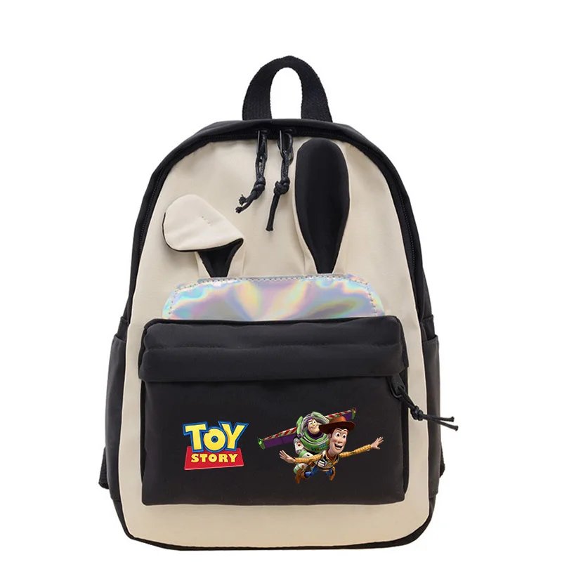 Toy Story Woody Buzz Lightyear Children Cartoon Cute Rabbit Ears Backpacks Kindergarten School Bag for Kids Baby Boys Girls Gift