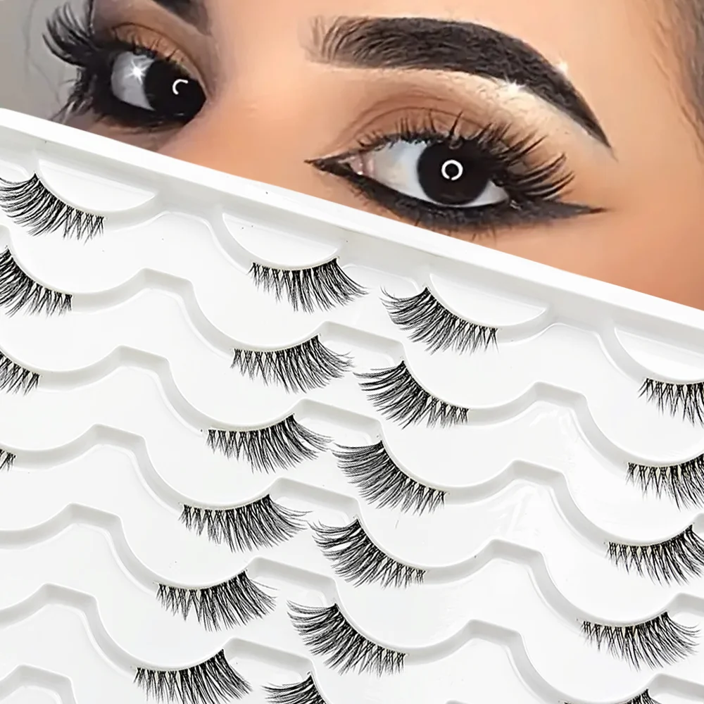 Muss für Datumsfeiern besuchen! 14 Paar falsche Wimpern, die sowohl die Augen natürliche Weise vergrößern und werden leicht den Fokus des gesamten