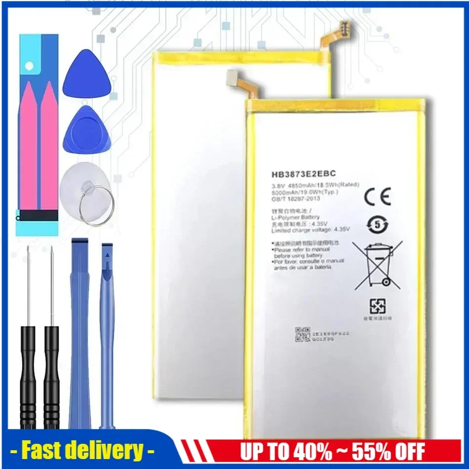 Battery For Huawei MediaPad S8-701u S8-701W GEM-701L GEM-702L T1-821L T1-821W T1-823L S7 S8/X1 X2 7.0/T1 8.0 Batteria