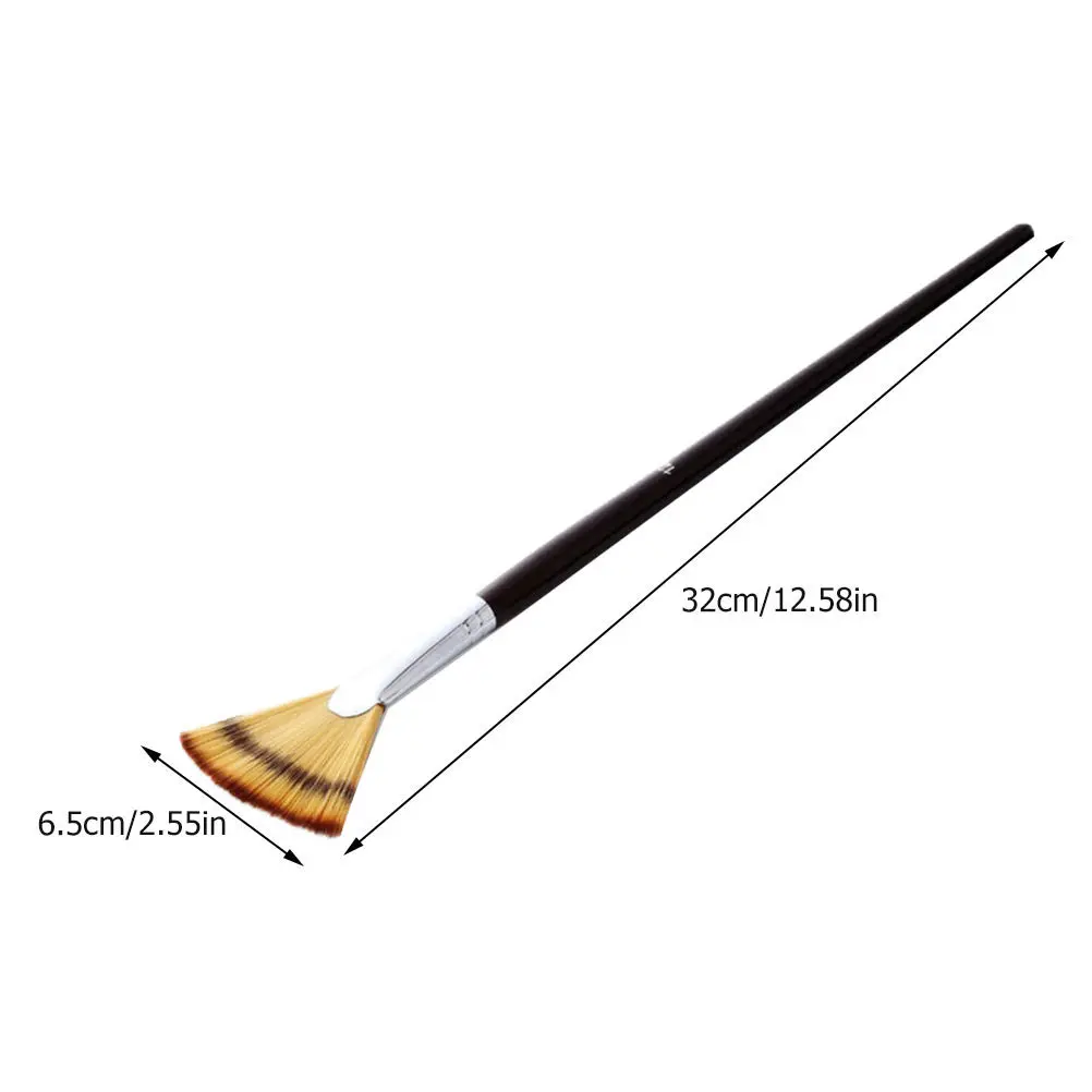 مجموعة فرش طلاء مكونة من 3 قطع خفيفة الوزن ومحمولة للرسم الزيتي من الأكريليك بالألوان المائية وشعر نايلون جرافيتي فني #4