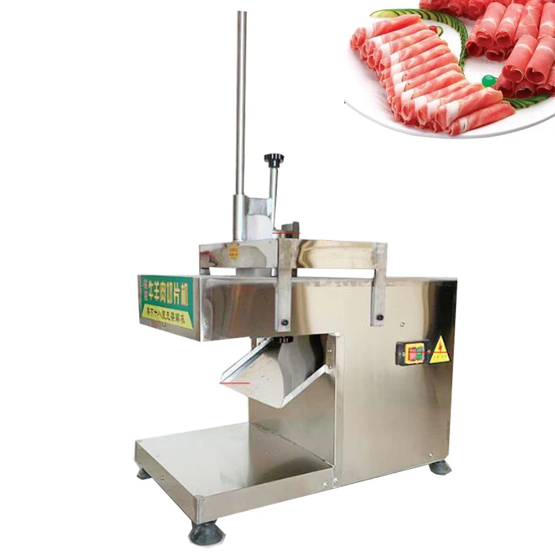 

Commercial Electric Meat Slicer Lamb Beef Slicer Machine Freezing Meat Cutter Multifunctional Mutton Rolls Slicer Machine