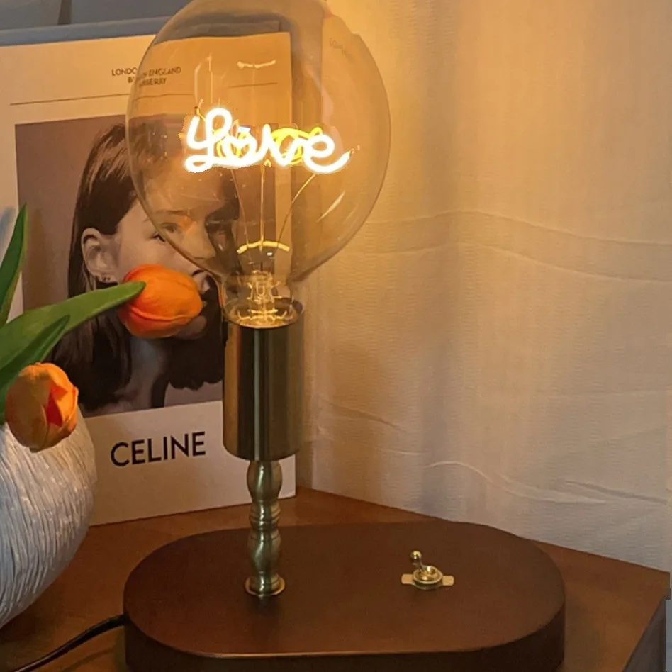 Moderno guochao sala de casamento retro lâmpada cabeceira unk lâmpada mesa changming recém-casado